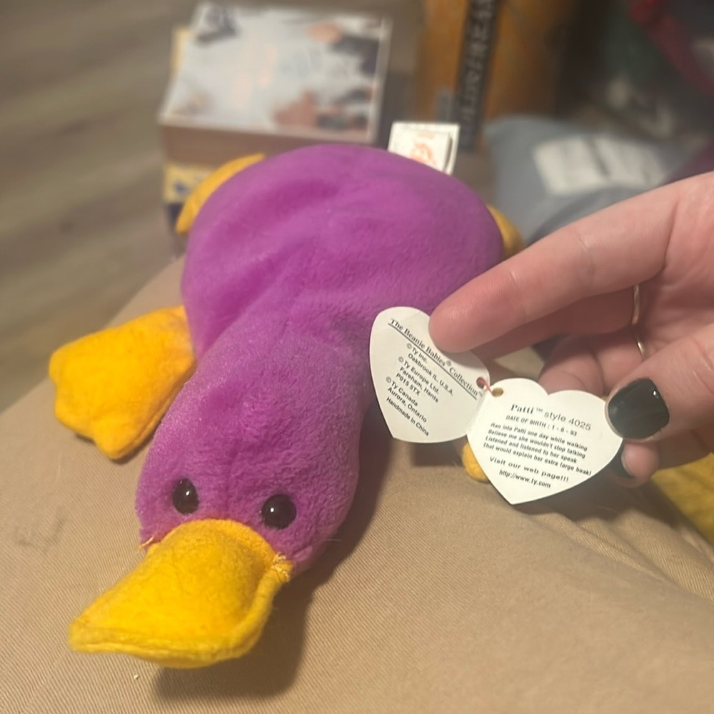 Patti the Platypus rare w/ tag errors 1993